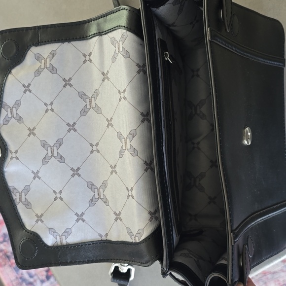 Aimee Kastenberg Phoenix Black Leather Satchel Crossbody Bag - Picture 8 of 9